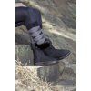Zimowe buty Davos Fur HKM, czarne (Rozmiar 32)