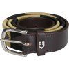 Pasek Polo S Skórzany Equestro, brown/beige/black (Długość 100 cm)