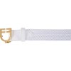 Elastyczny pasek z logo Equestro, gold/white