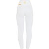 Legginsy jeździeckie letnie Equestro, z lejem, damskie, białe