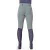 Legginsy Equestrian Dream QHP, z pełnym lejem, ocieplane, damskie, dusty olive