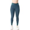 Bryczesy Hybrid Meryl Horseware, z chwytem kolanowym, damskie, galactic teal