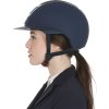 Kask jeździecki z szerokim daszkiem Eclipse Stone Mat Equestrian, navy/silver