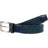 Pasek pleciony Every day USG, navy/green (Długość 70 cm)