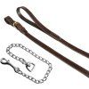 0032028 et05532 lunghina equestro in cuoio con catena argentata