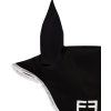 Nauszniki GP Logo Equestro, black/white (Rozmiar COB)
