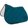 Czaprak GP Logo Equestro, wszechstronny, petrol/black (Rozmiar FULL)