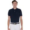 Pasek Skórzany Polo S Equestro, brown/navy/grey (Długość 100 cm)