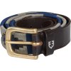 Pasek Skórzany Polo S Equestro, brown/navy/grey