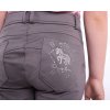 Bryczesy jeździeckie Tanya QHP, z pełnym lejem, dziecięce, steel grey