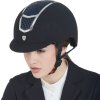 Kask jeździecki Eclipse Stone Velvet Equestro, navy/silver