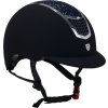 Kask jeździecki Eclipse Stone Velvet Equestro, navy/silver
