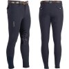 Bryczesy Hermes Equestro z gripem kolanowym, męskie, navy