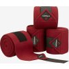Bandáže fleecové Polo LeMieux, 4 ks, 3,8 m, burgundy