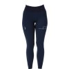 Wielofunkcyjne legginsy jeździeckie AA, z gripem, damskie, navy