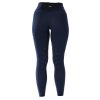 Wielofunkcyjne legginsy jeździeckie AA, z gripem, damskie, navy