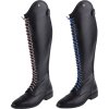 Oficerki jeździeckie Portland Polo ELT, węższa łydka, damskie, czarne