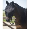 Maska przeciw owadom QHP, do jazdy konnej, z ochroną uszu, czarna
