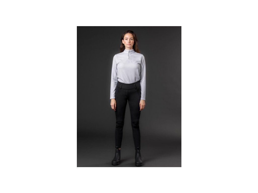 Legíny jazdecké Selena Equipage, s gripom, zimné, čierne