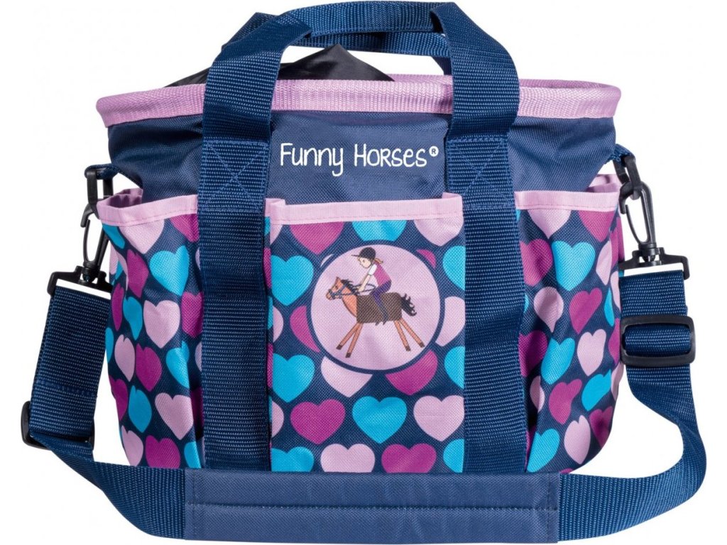 Taška na čistenie Hearts Funny Horses HKM, deep blue