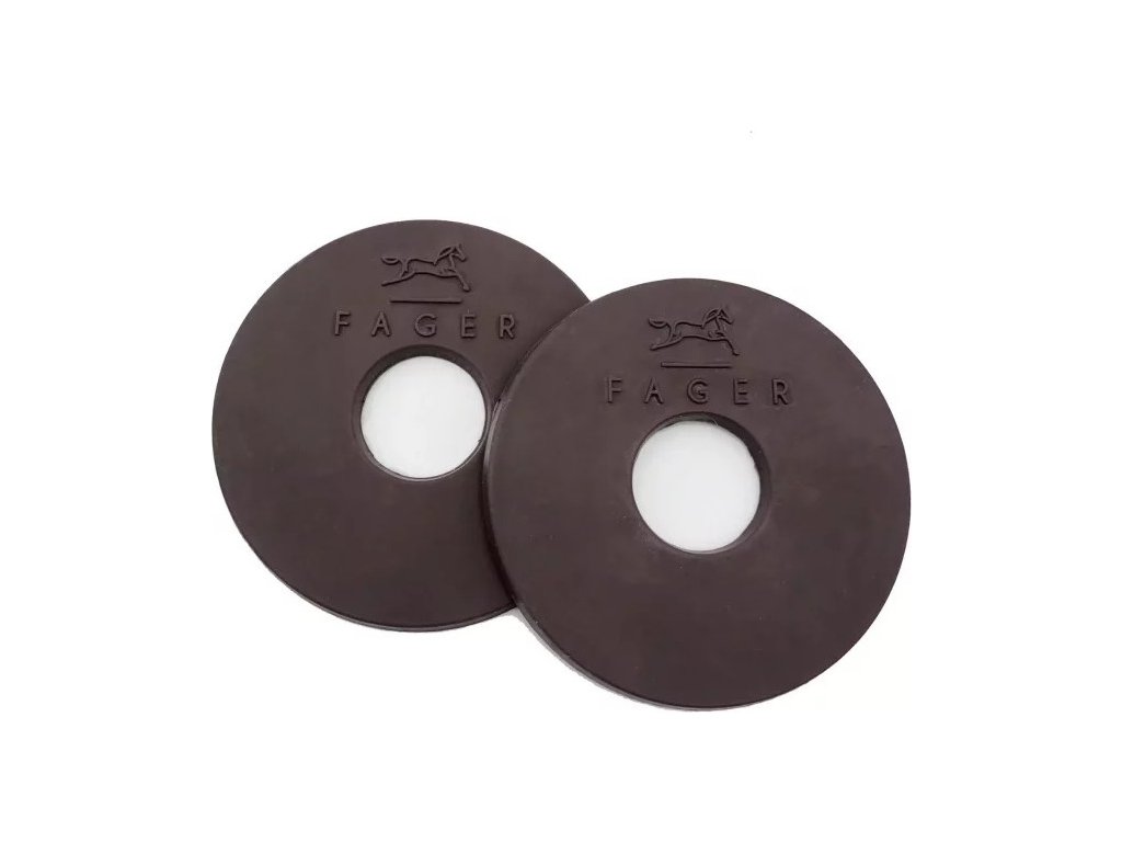 Krúžky na zubadlo Fager, pár, hnedé