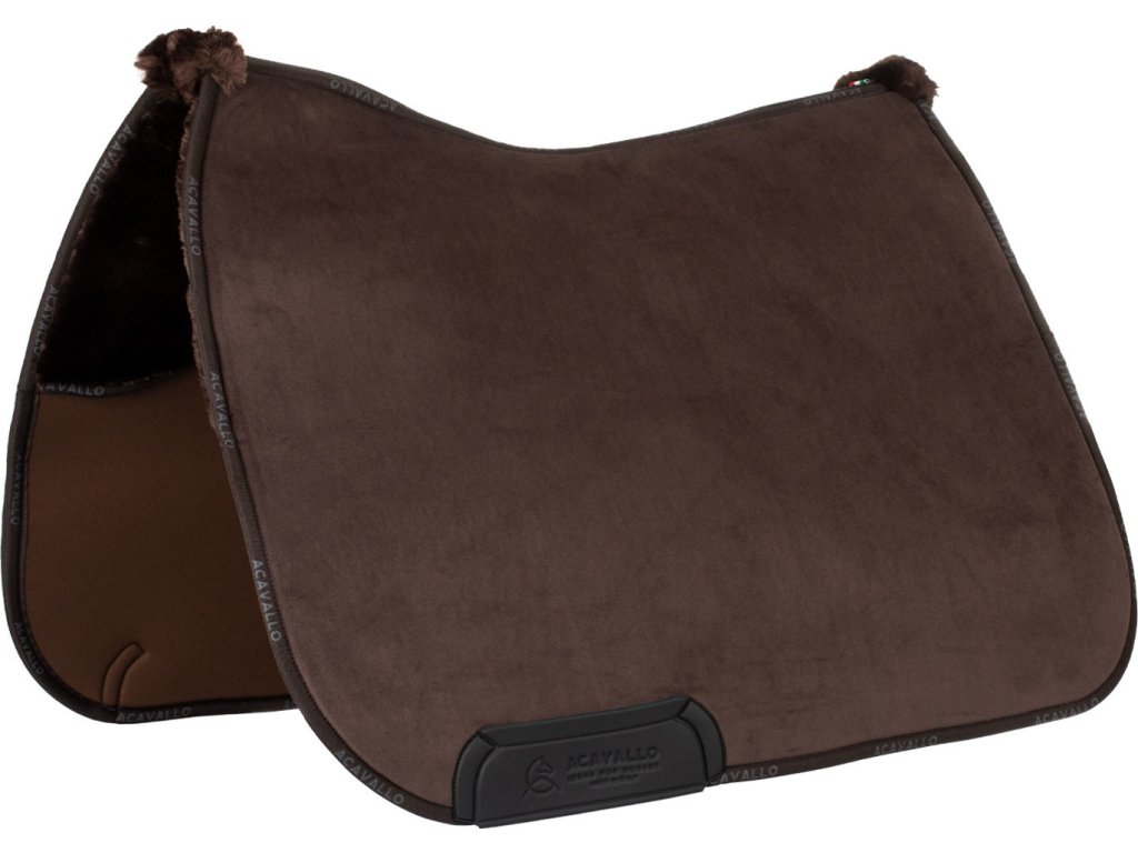 Dečka podsedlová Louvre Square Acavallo, s barančekom, drezúrna, hnedá