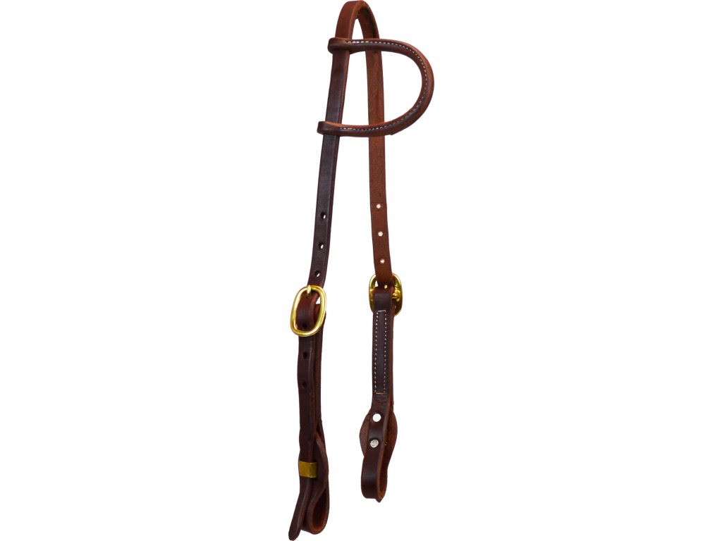 Uzdečka westernová Quick Change Platinum Pro, jednouška, COB/FULL, dark oil