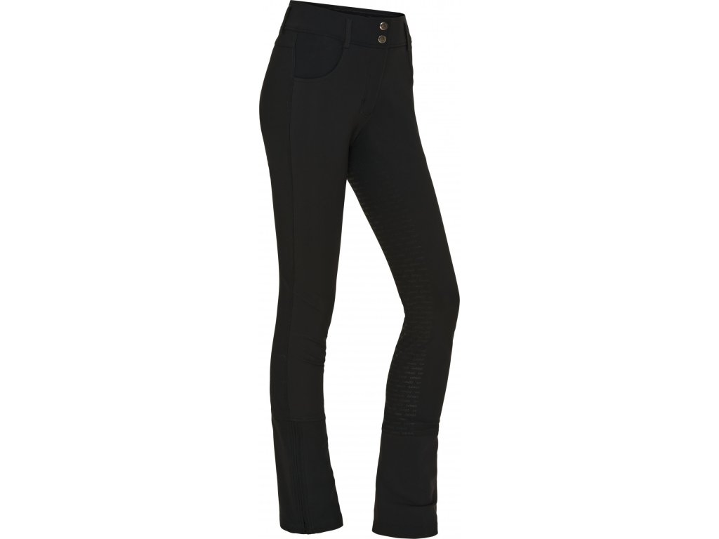 Nohavice jazdecké Toby CATAGO, s gripom, dámske, čierne