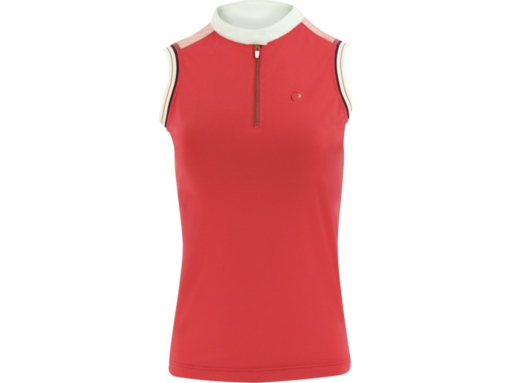 Tričko na preteky Smoff Equithème, bez rukávov, dámske, fuchsia