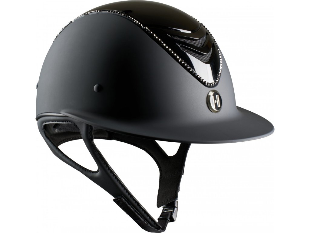 Prilba jazdecká Avancé Lux ONE・K, Swarovski/matt/glossy/black