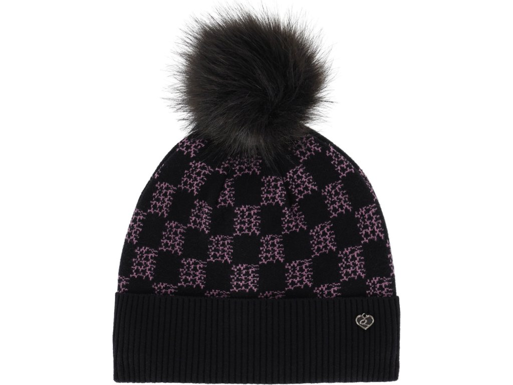 Čiapka Lize QHP, detská, black/violet