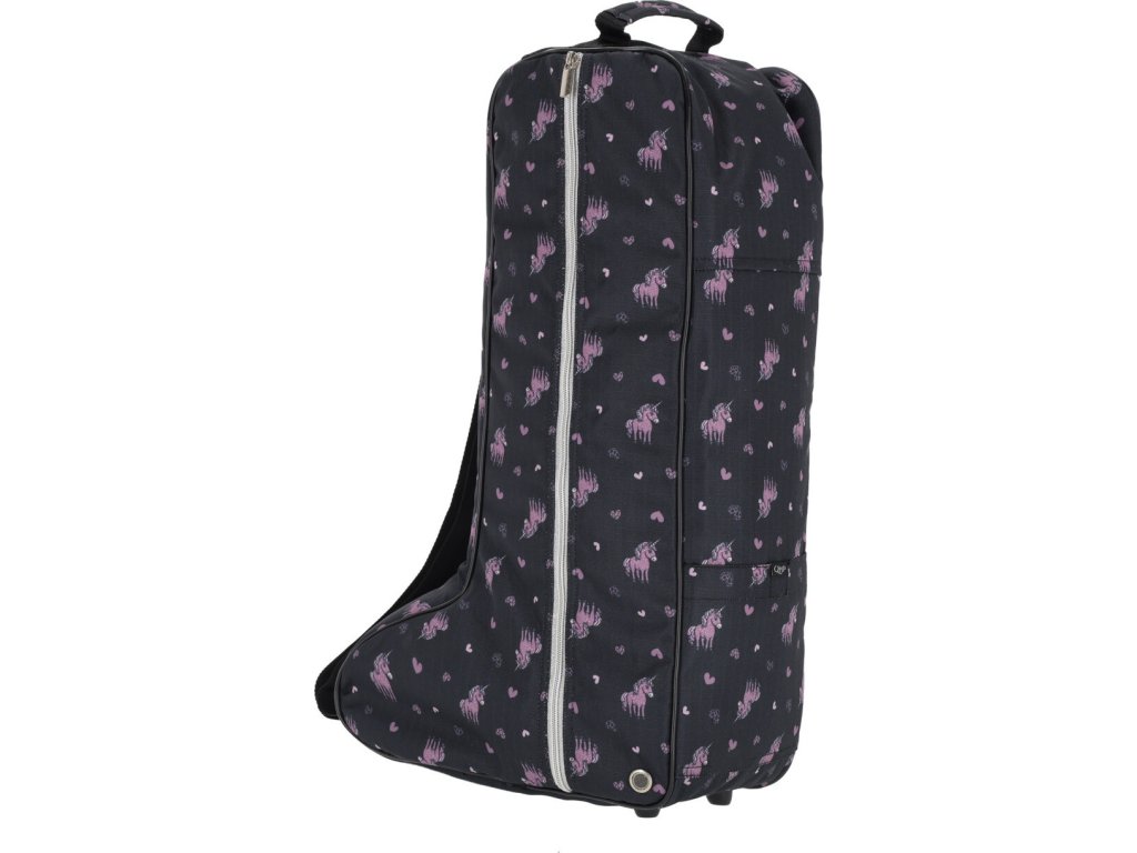 Taška na čižmy Lize QHP, detská, black/violet