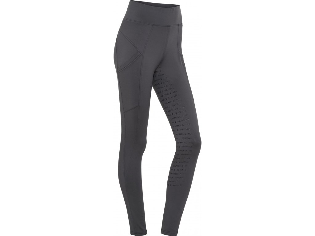 Legíny jazdecké Vanda Equipage, s gripom, zimné, dámske, asphalt