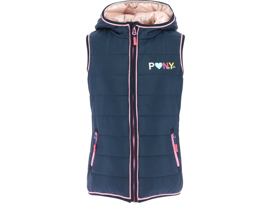 Vesta obojstranná Jade Equi-Kids, detská, navy