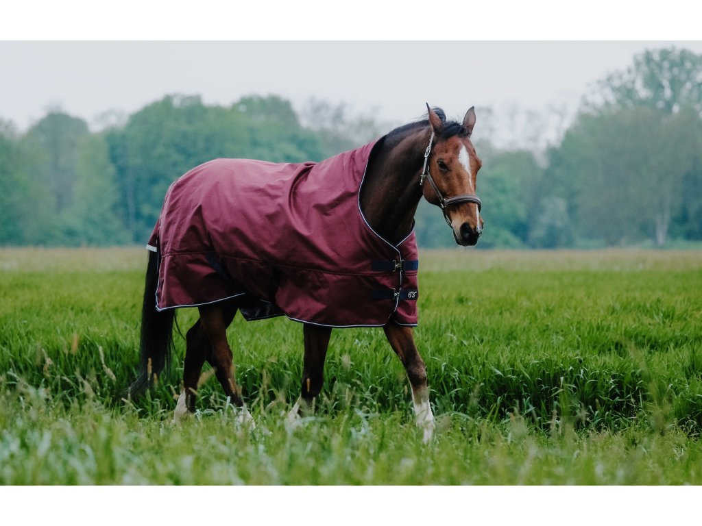 Deka výbehová Tyrex Equithème, s vyšším krkom, 50 g, burgundy
