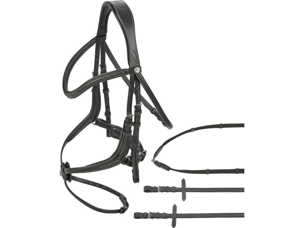 Uzdečka Take-Off Line MX BUSSE, čierna