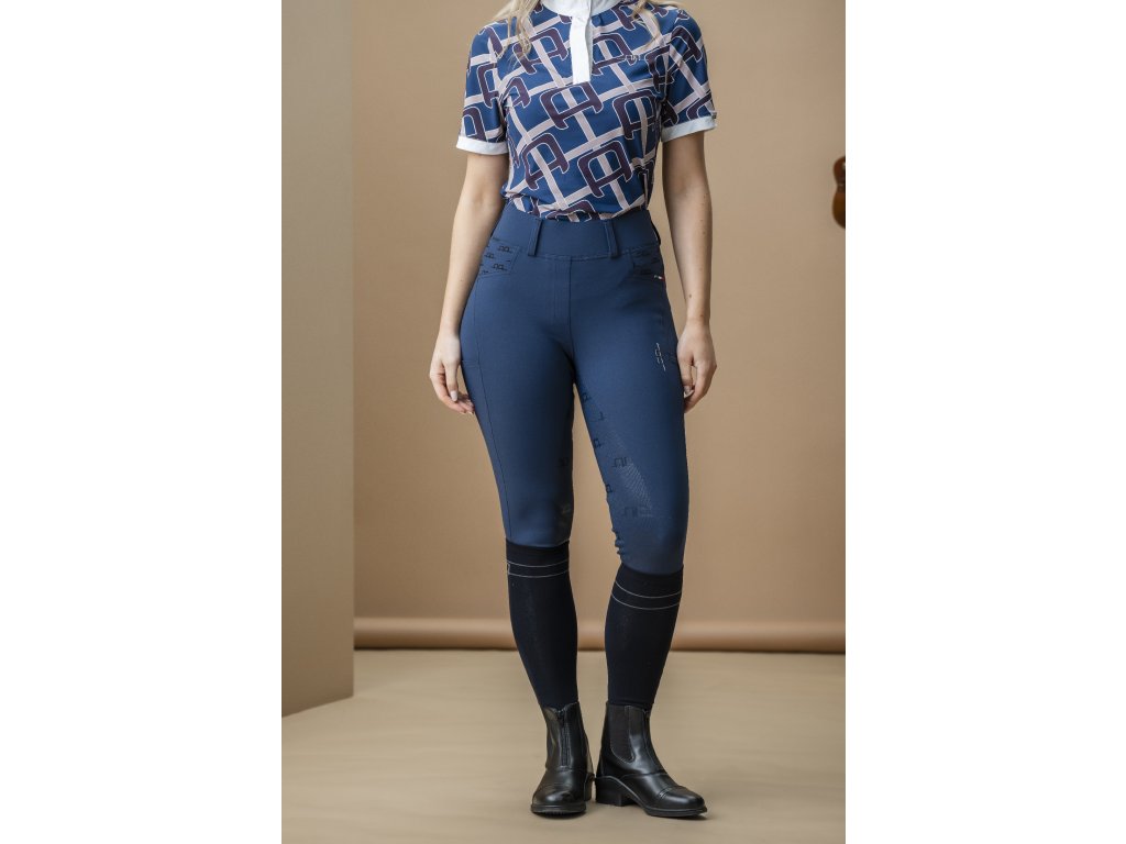 Rajtky jazdecké Fina AA, s gripom, zimné, dámske, core navy