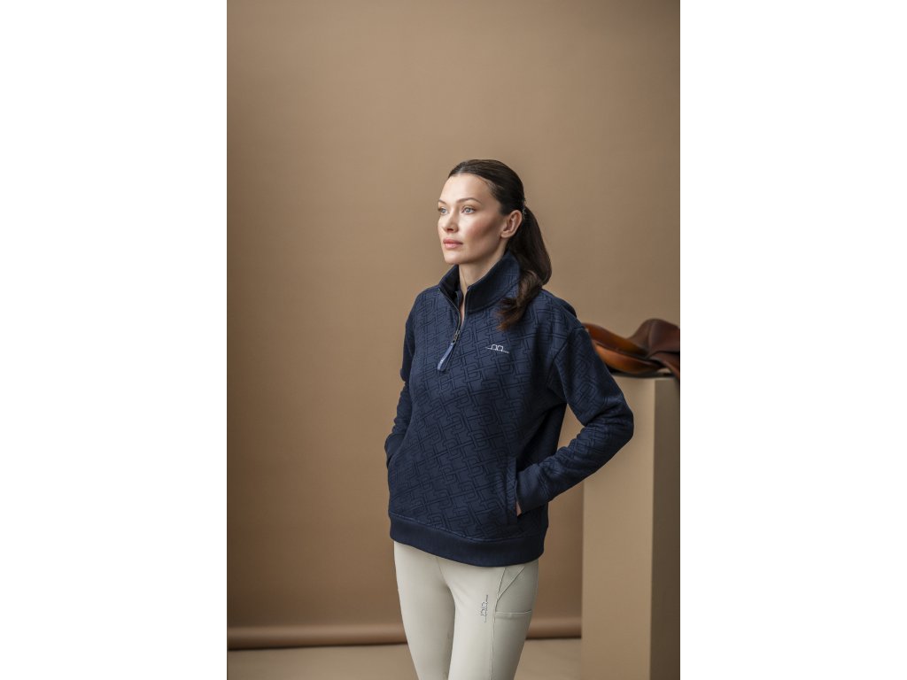 Mikina Gabriella AA, so zipsom, dámska, core navy