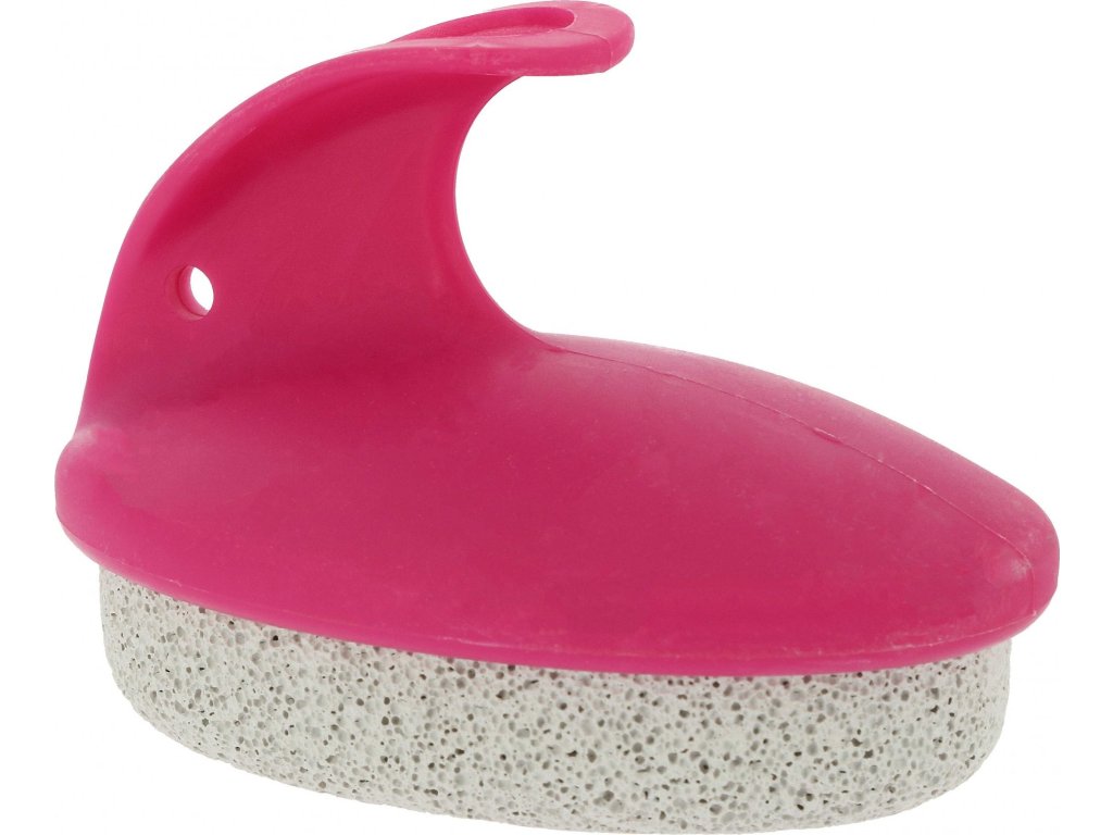 Kartáč pemzový Hippotonic, s rukojetí, fuchsia