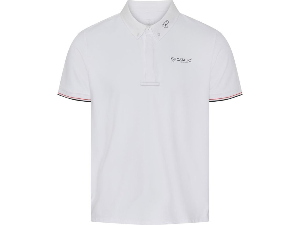 Tričko súťažné Nevin CATAGO, pánske, biele