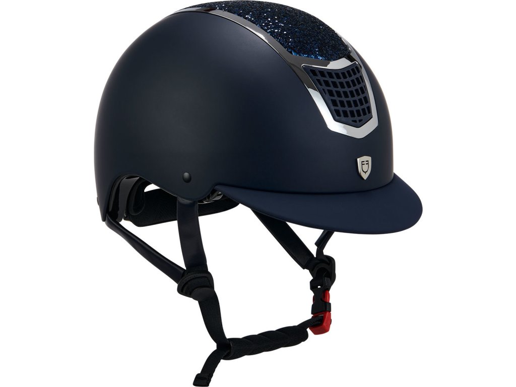 Prilba jazdecká Eclipse Stone Mat Equestro, navy/silver