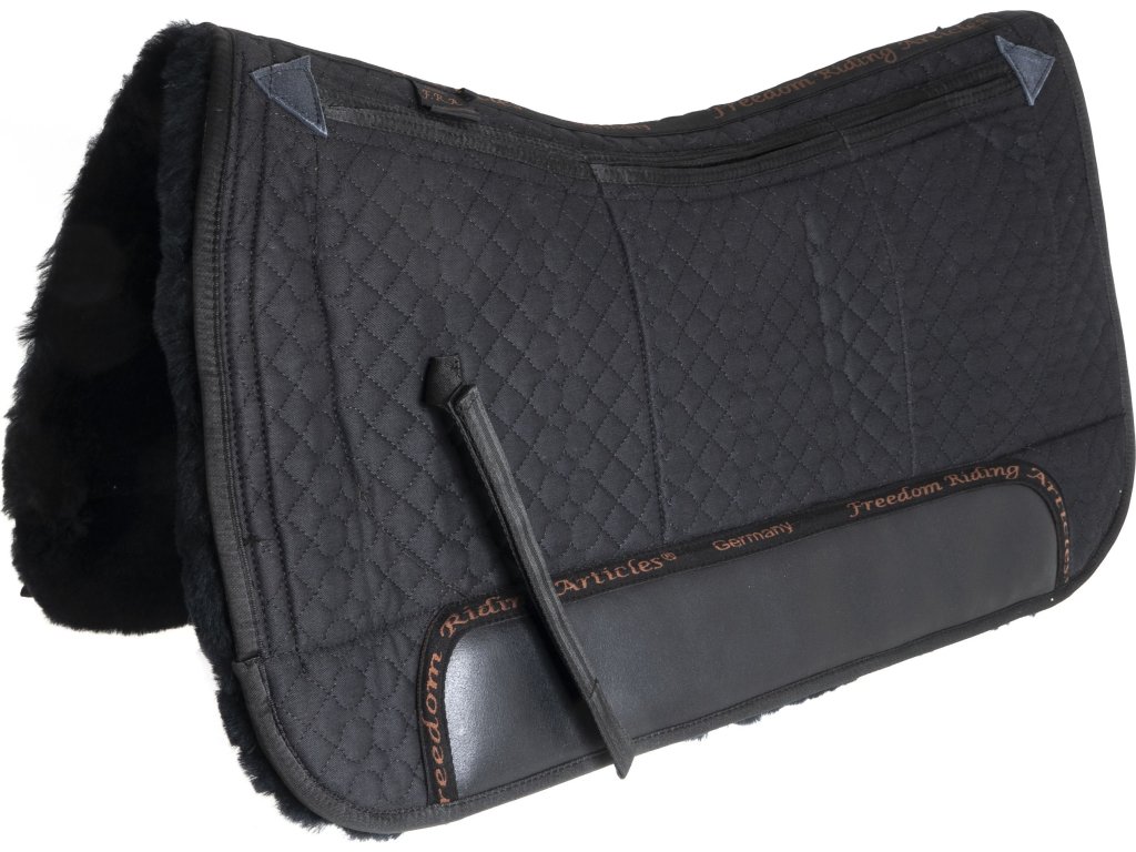 Dečka podsedlová F.R.A., westernová, čierna
