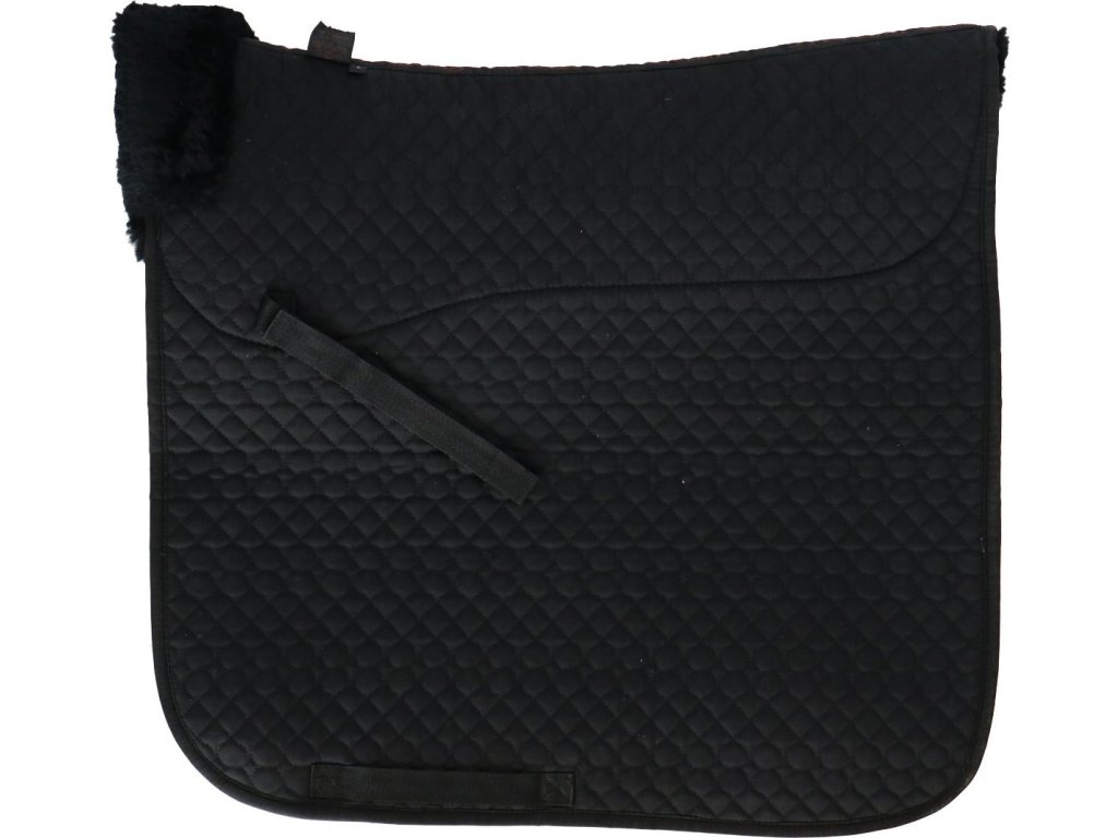 Dečka podsedlová Plain F.R.A. s barančekom, drezúrna, black/black