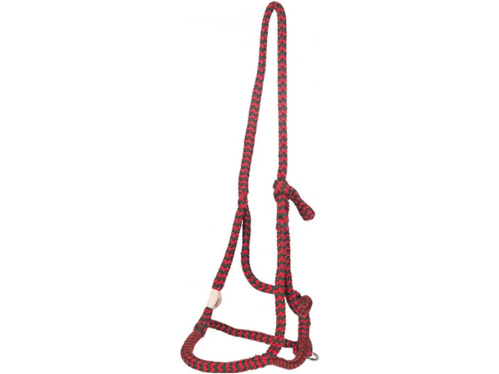 Ohlávka povrazová Sven F.R.A., green/red