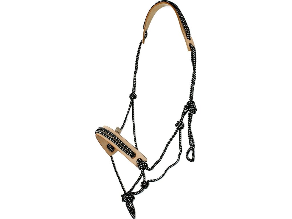 Ohlávka povrazová Pablo F.R.A., čierna