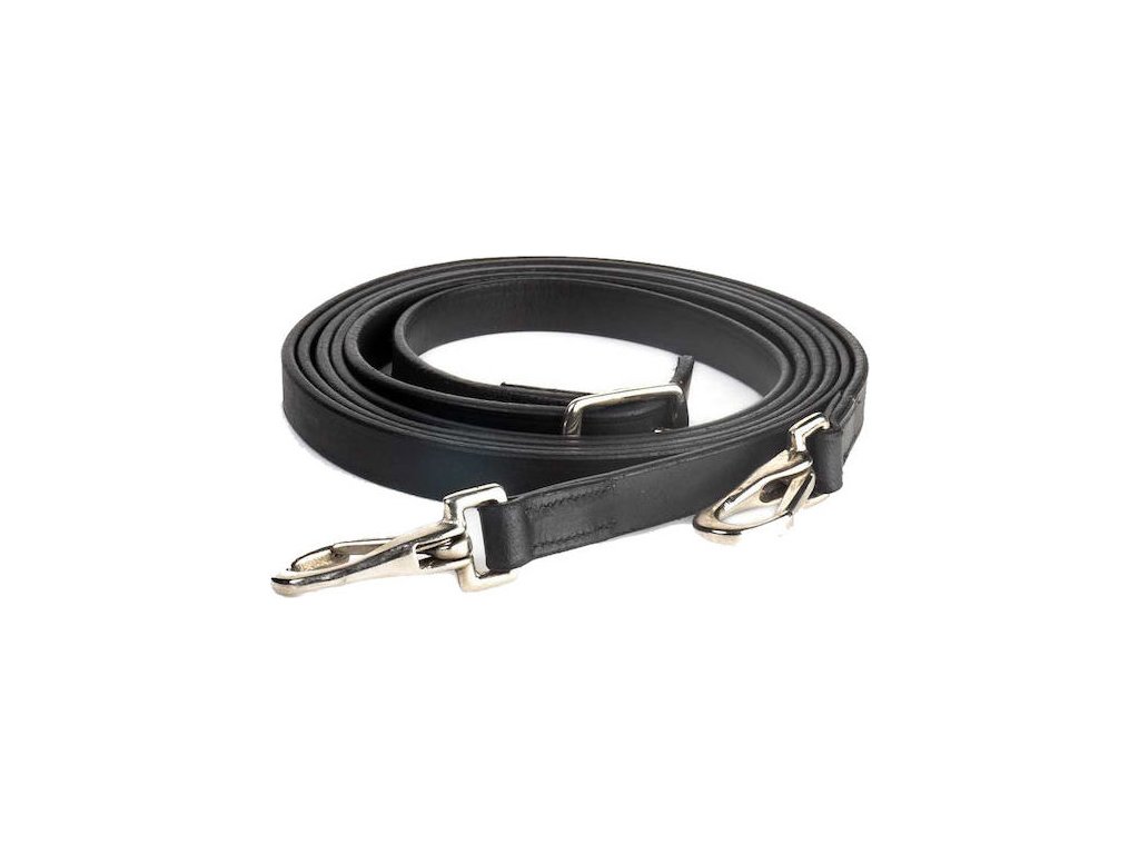Oťaže kožené Dandy F.R.A., rôzne dĺžky, čierne