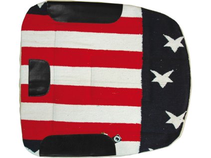 Deka podsedlová USA Navayo Burioni, barelová, red/black