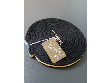 Lonž bavlnená Umbria Equitazione, 8 m, black/yellow