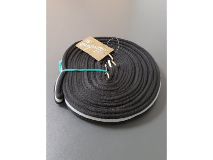 Lonž bavlnená Umbria Equitazione, 8 m, black/grey