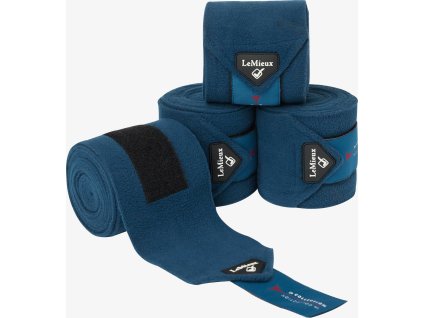 Bandáže fleecové Polo LeMieux, 4 ks, 3,8 m, atlantic